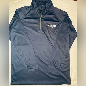 New England Patriots Navy Blue Quarter-Zip Jacket
